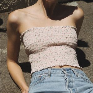 Brandy Melville Light Pink Cleo Tube Top